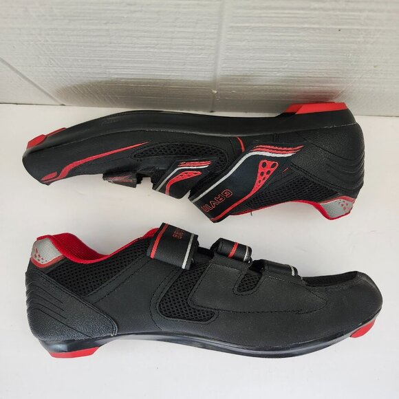 Gavin VELO Road Bike Hook Loop Black Red Cycling Peleton Biking Shoe Size 11.5 - Picture 2 of 13